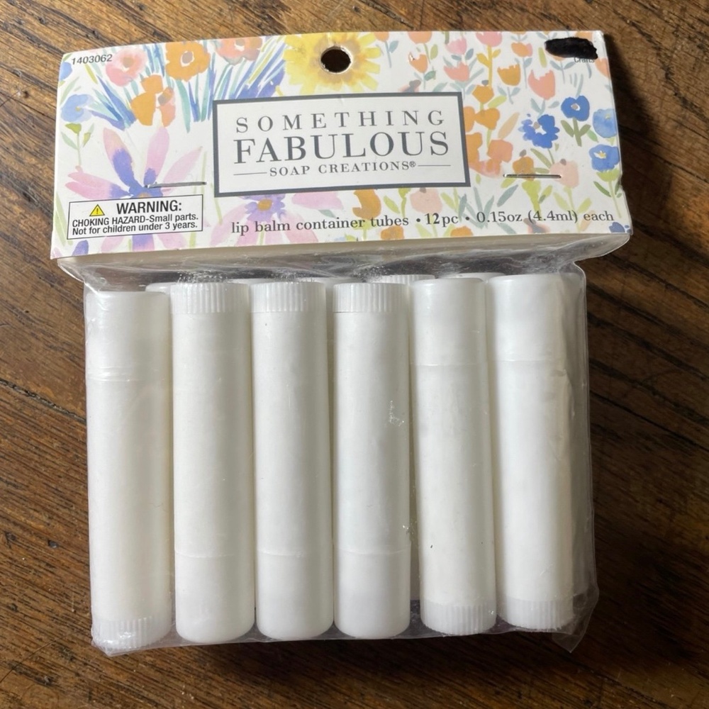 Something Fabulous Lip Blam Containers White NWT